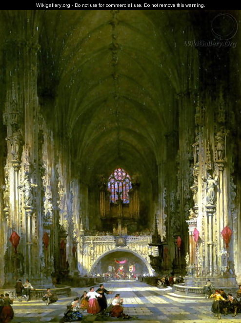 Interior, St. Stephens Vienna - David Roberts