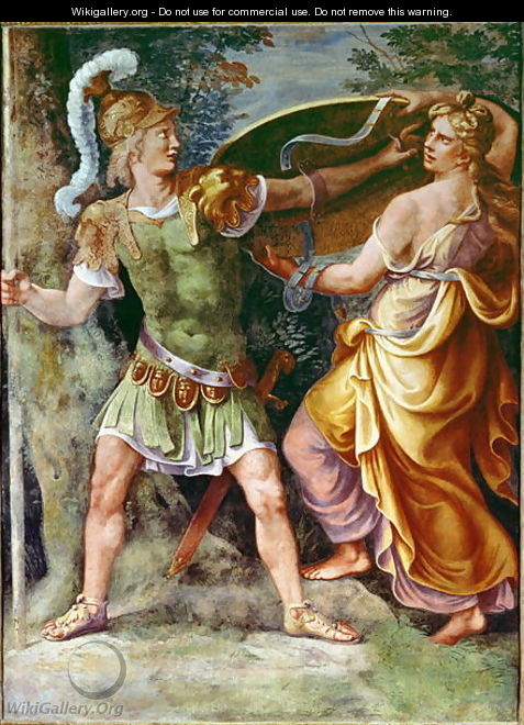 Thetis giving Achilles his arms - Giulio Romano (Orbetto)