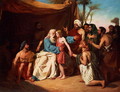 Jacob refusing to release Benjamin, 1829 - Adolphe Roger