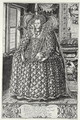 Portrait of Elizabeth I 1533-1603 engraved by the artist - William Rogers
