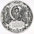 Portrait of George Clifford 1558-1605 3rd Earl of Cumberland, engraved by the artist, c.1590 - William Rogers
