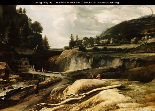 Scandinavian river Landscape - Roelandt Roghman