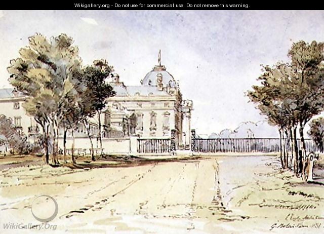 View of the Ecole Militaire in Paris, 1831 - G. Rolais
