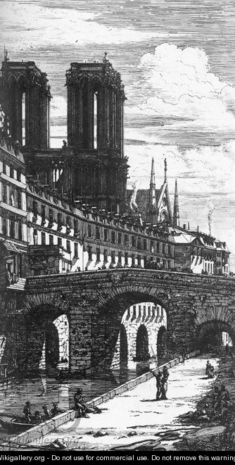 The Petit Pont 1850 - Charles Meryon