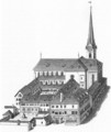 The Fraumunsterkirche in Zurich 1830 - Heinrich Keller