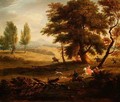 Hunting Party in an Extensive Landscape - James Ross