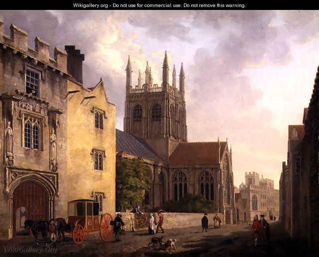 Merton College, Oxford, 1771 - Michael Angelo Rooker