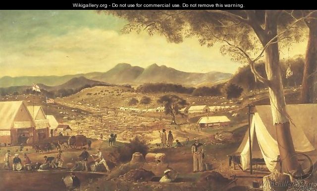 Gold diggings, Ararat, 1853 - J Roper
