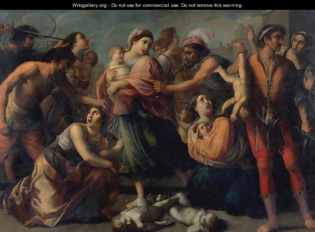 The Massacre of the Innocents - (circle of) Rosa, Francesco de (Pacecco)