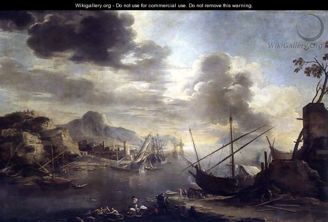 The Gulf of Salerno, c.1640-45 - Salvator Rosa