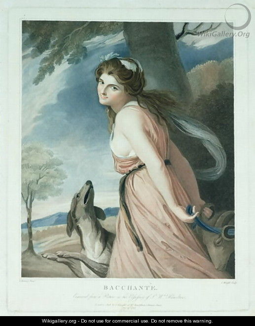 Bacchante, engraved and pub. by Charles Knight 1743-c.1826, 1797 - (after) Romney, George