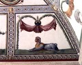 The Camera con Fregio di Amorini Chamber of the Cupid Frieze detail of a sphinx, 1520s - Giulio Romano (Orbetto)