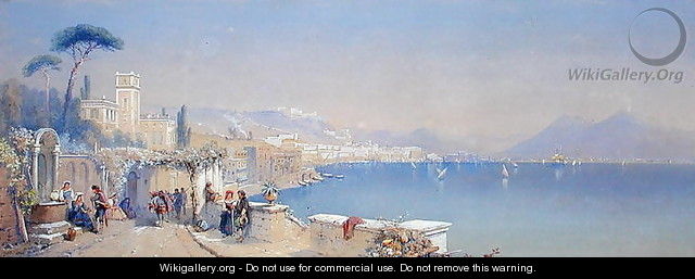 The Bay of Naples, 1861 - Thomas Charles Leeson Rowbotham
