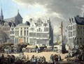 Place de Mier at Antwerp, engraved by Wright and Schutz, pub. by Rudolph Ackermann, 1797 - Thomas Rowlandson