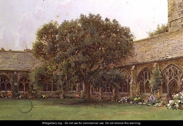 The Cloister, New College, Oxford - Ernest Arthur Rowe