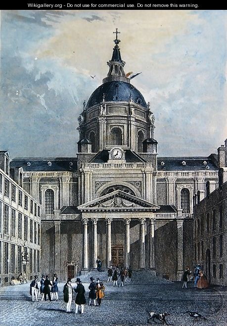 The Courtyard of the Sorbonne, mid nineteenth century - Adolphe Rouergue and Emile Rouergue