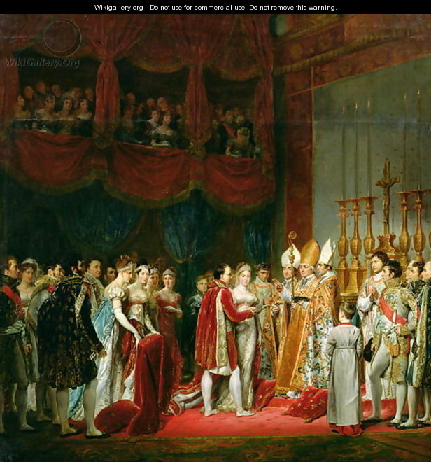 The Marriage of Napoleon I 1769-1821 and Marie Louise 1791-1847 Archduchess of Austria, 2nd April 1810, 1810 - Georges Rouget