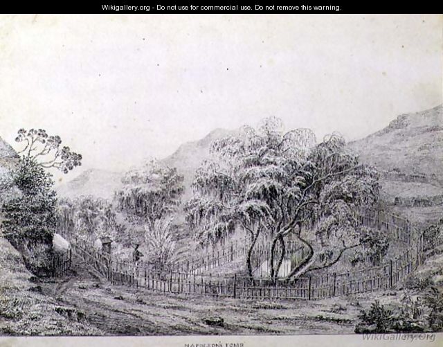 Napoleons Tomb at Longwood on the Island of St. Helena, 1821 - Captain G. Rotton