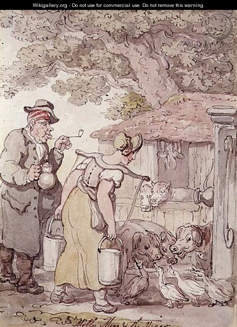 Molly Moggs and the Vicar - Thomas Rowlandson