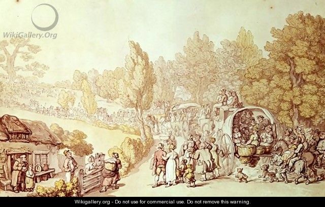 Road to Epsom, 1812 - Thomas Rowlandson