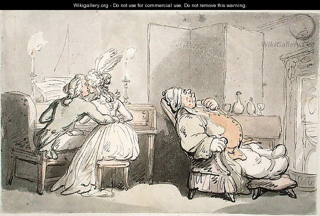 The Music Master, from Scenes at Bath - Thomas Rowlandson