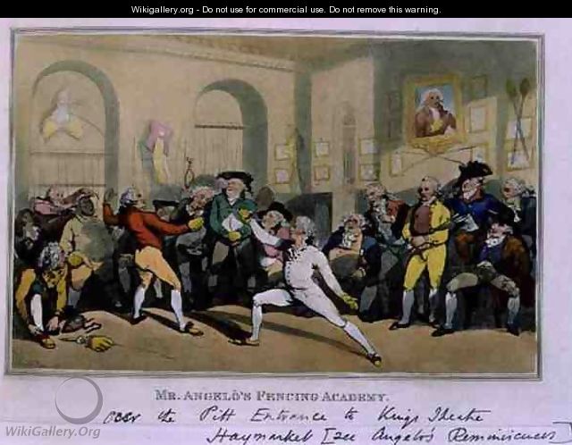Mr Angelos Fencing Academy, 1791 - Thomas Rowlandson