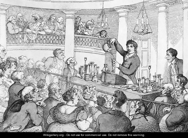 Chemical Lectures, c.1809 2 - Thomas Rowlandson