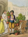 Cries of London The Garden Pot Seller, 1799 - Thomas Rowlandson