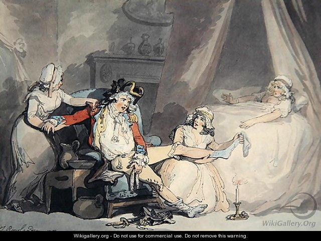 Four OClock in the Town - Thomas Rowlandson
