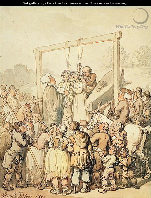 An Execution, 1803 - Thomas Rowlandson