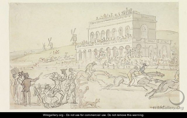 Doctor Syntax loses his money on the Race Ground at York - Thomas Rowlandson