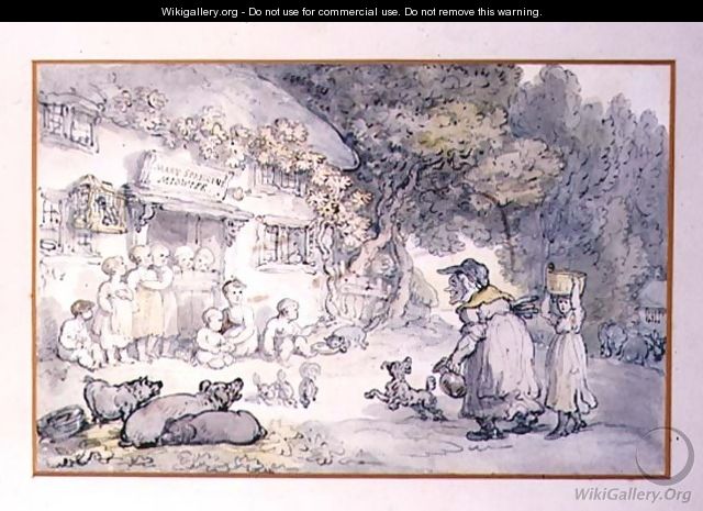 Mary Spriggens, the Midwife - Thomas Rowlandson