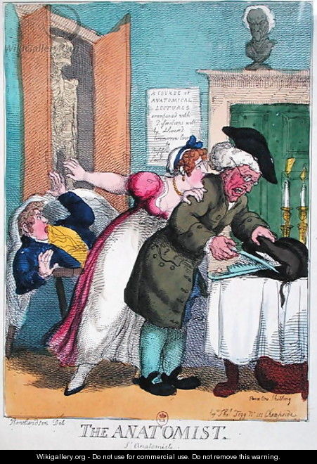 The Anatomist, published by Thomas Tegg, 1811 - Thomas Rowlandson