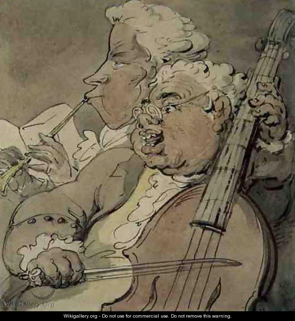 Two Musicians, c.1774 - Thomas Rowlandson