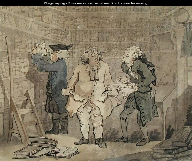 The Author and his Publisher, 1784 - Thomas Rowlandson