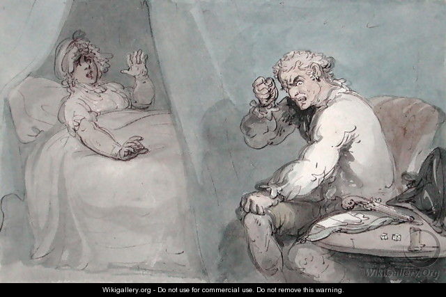 The Gamester Going to Bed - Thomas Rowlandson