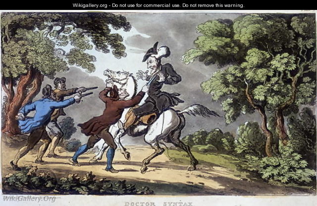 Doctor Syntax and Highwaymen, 1813 - Thomas Rowlandson