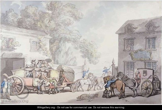 Travelling in France, c.1790 - Thomas Rowlandson
