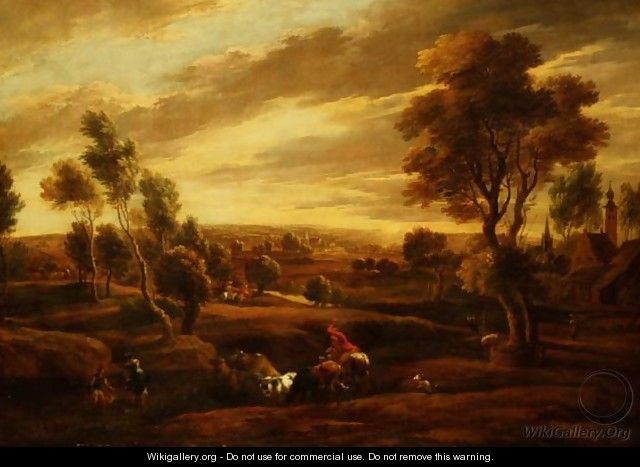 Extensive wooded landscape - (follower of) Rubens, Peter Paul