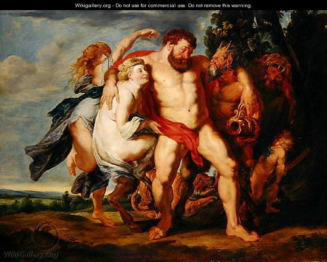 Drunken Hercules - (studio of) Rubens, Peter Paul