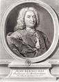 Portrait of Jean Bernoulli 1667-1748 engraved by Etienne Ficquet 1719-94 - (after) Ruber, J.