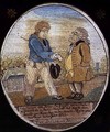 The Sailor and Banker, after a caricature pub. 1799 - (after) Rowlandson,T. and Woodward,G.M.