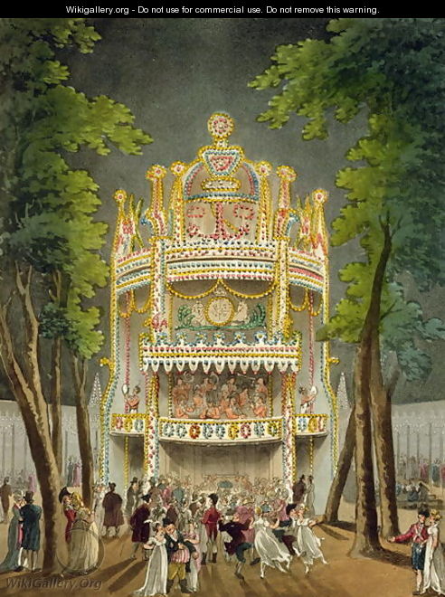 Vauxhall gardens, 1808 - & Pugin, A.C. Rowlandson, T.