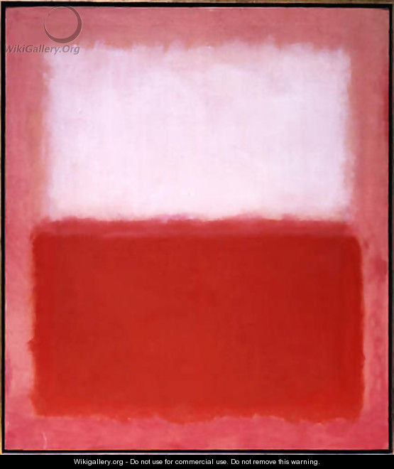 White over Red 3 - Mark Rothko (inspired by)