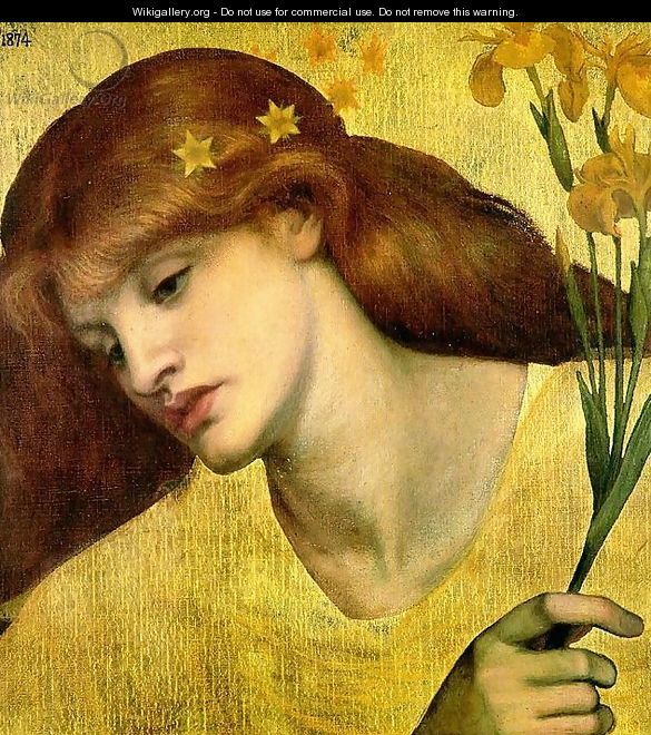 Sancta Lilias - Dante Gabriel Rossetti