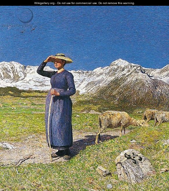 Noon in the Alps - Giovanni Segantini