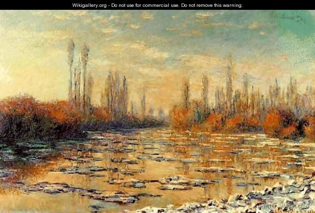 The Floating Ice - Claude Oscar Monet
