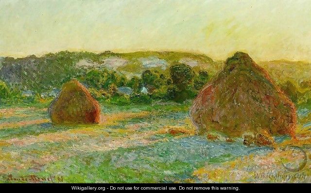 Wheatstacks - Claude Oscar Monet
