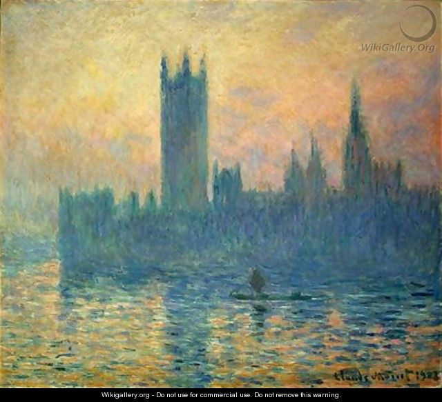The Houses of Parliament, Sunset - Claude Oscar Monet