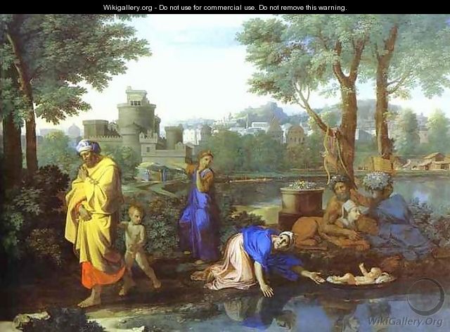 Baby Moses Saved from the River - Nicolas Poussin